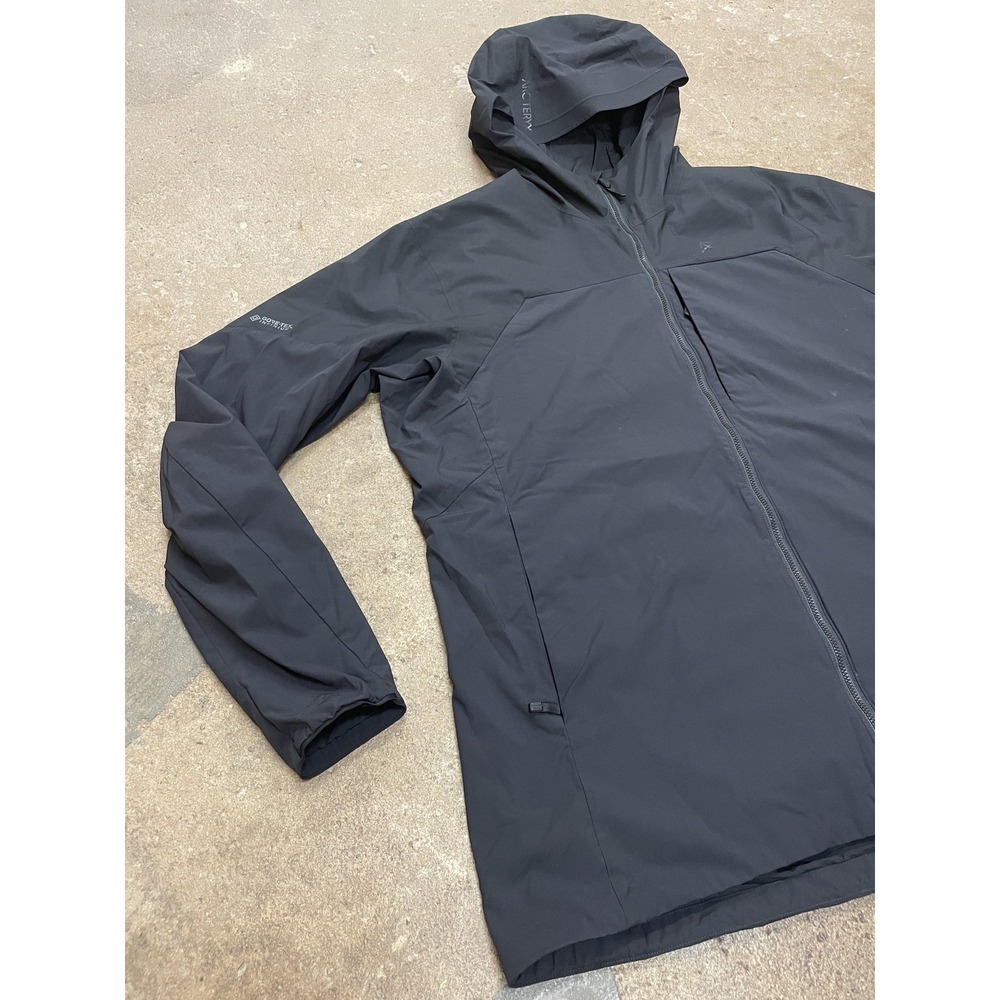 Arc'teryx‎ Jacket Mens XL Black Proton Hybrid Hoody Gore-Tex Infinium Softshell - Picture 2 of 16